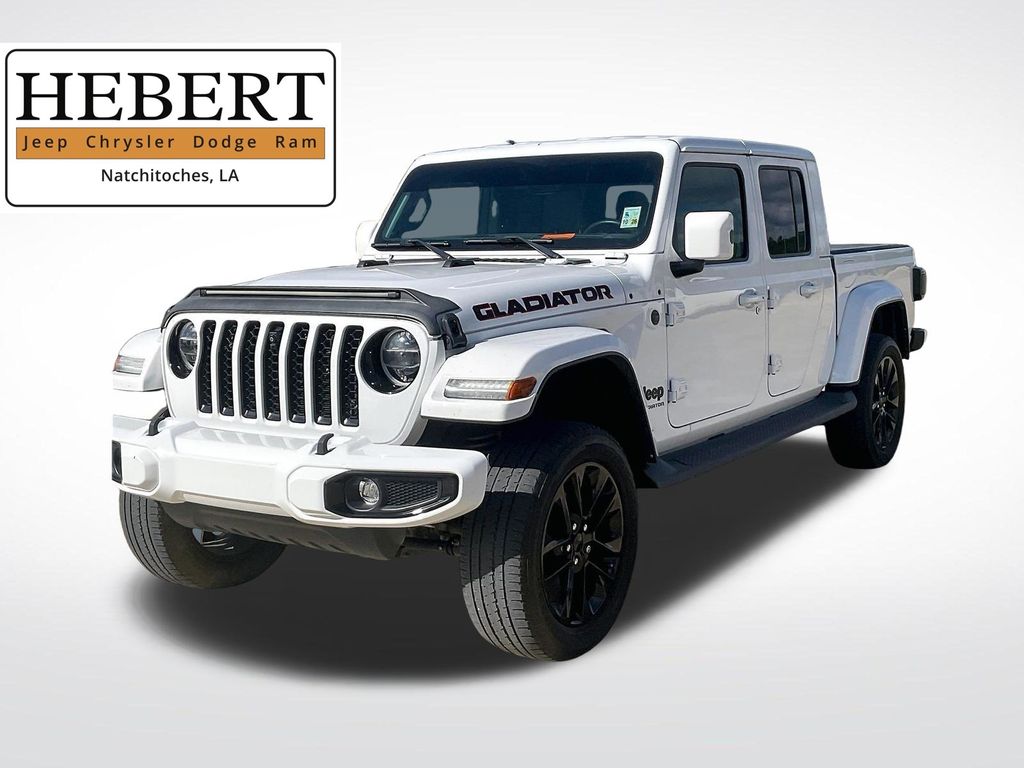Bright White Clearcoat 2021 Jeep Gladiator Pickup Truck Four-Wheel Drive 8-Speed Automatic
