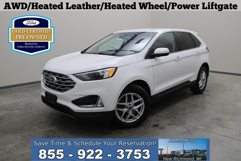 Oxford White 2022 Ford Edge SUV / Crossover All-Wheel Drive 8-Speed Automatic