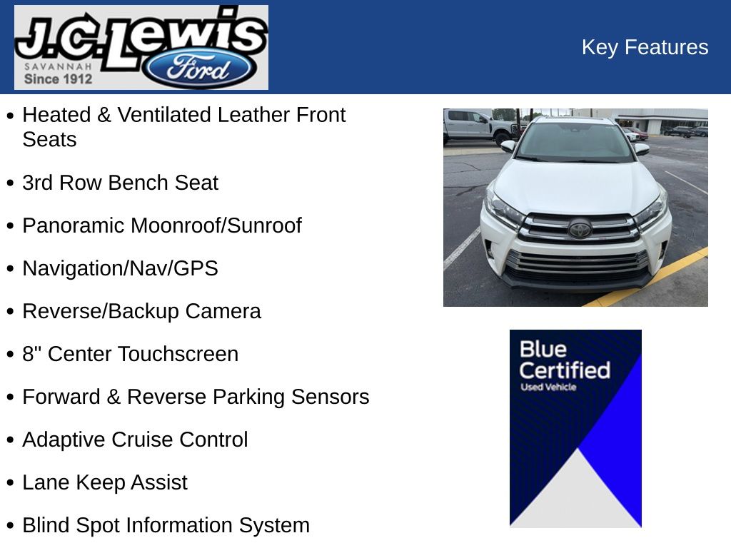 2018 Toyota Highlander Limited Platinum