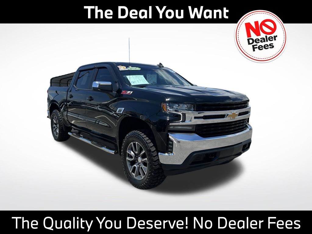 Black 2021 Chevrolet Silverado 1500 LT Crew Cab 4WD Pickup Truck Four-Wheel Drive 8-Speed Automatic
