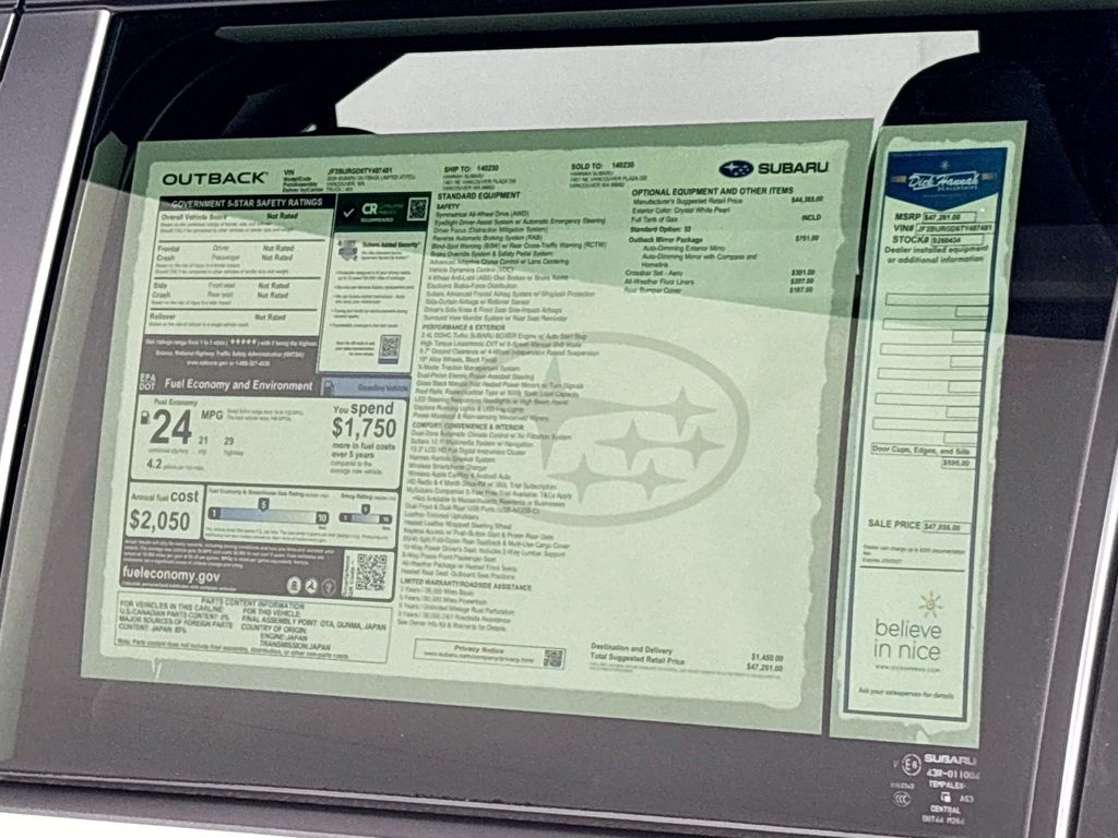 2026 Subaru Outback Limited XT