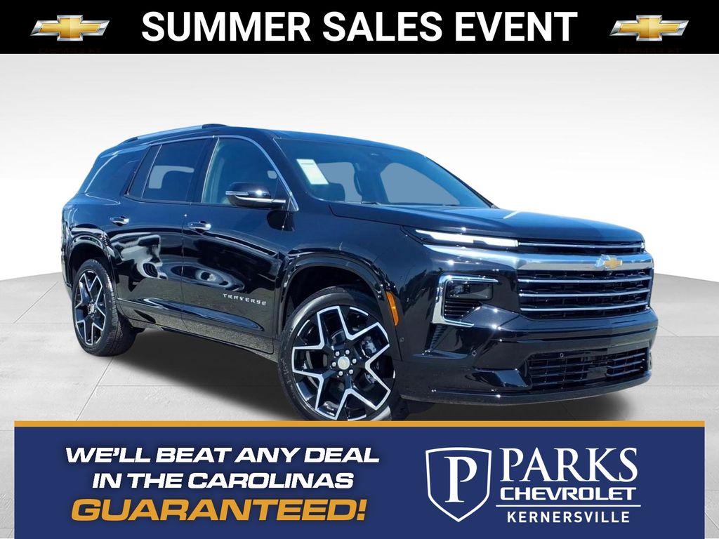 Black Metallic 2026 Chevrolet Traverse SUV / Crossover Four-Wheel Drive 8-Speed Automatic