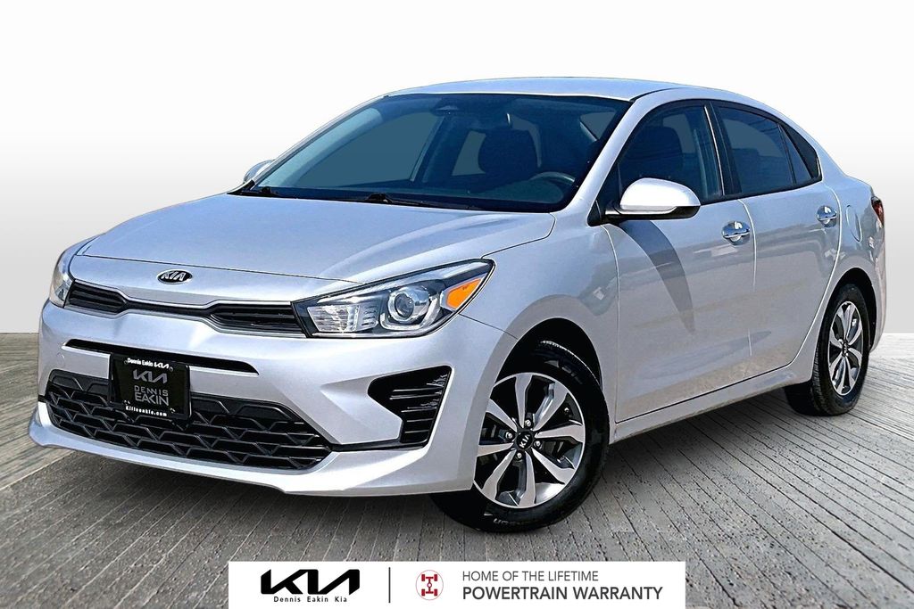 Silky Silver 2021 Kia Rio Sedan Front-Wheel Drive Continuously Variable Transmission