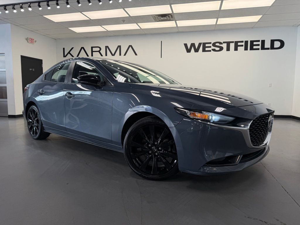 Polymetal Gray Metallic 2024 Mazda MAZDA3 2.5 S Carbon Edition Sedan AWD Sedan All-Wheel Drive 6-Speed Automatic