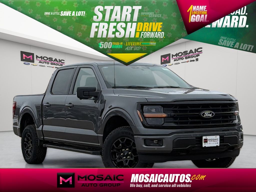 Carbonized Gray Metallic 2026 Ford F-150 XLT SuperCrew 4WD Pickup Truck Four-Wheel Drive Automatic