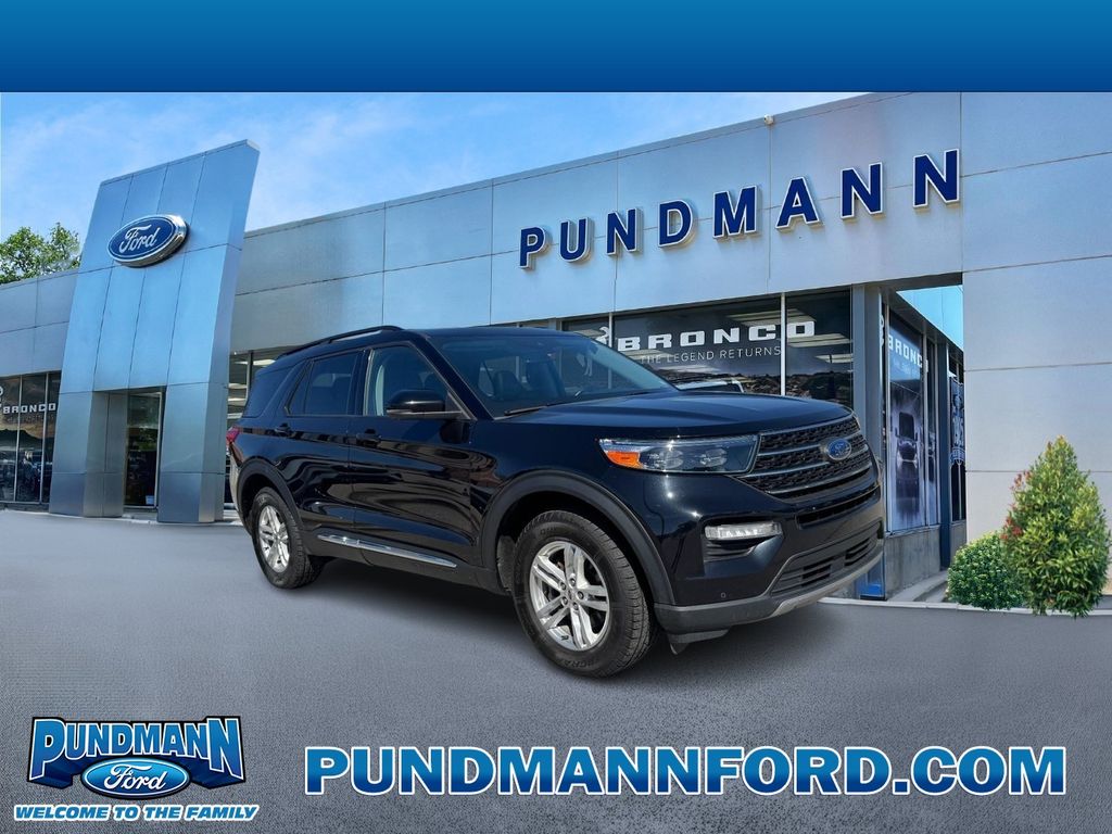 Black Metallic 2023 Ford Explorer SUV / Crossover All-Wheel Drive Automatic