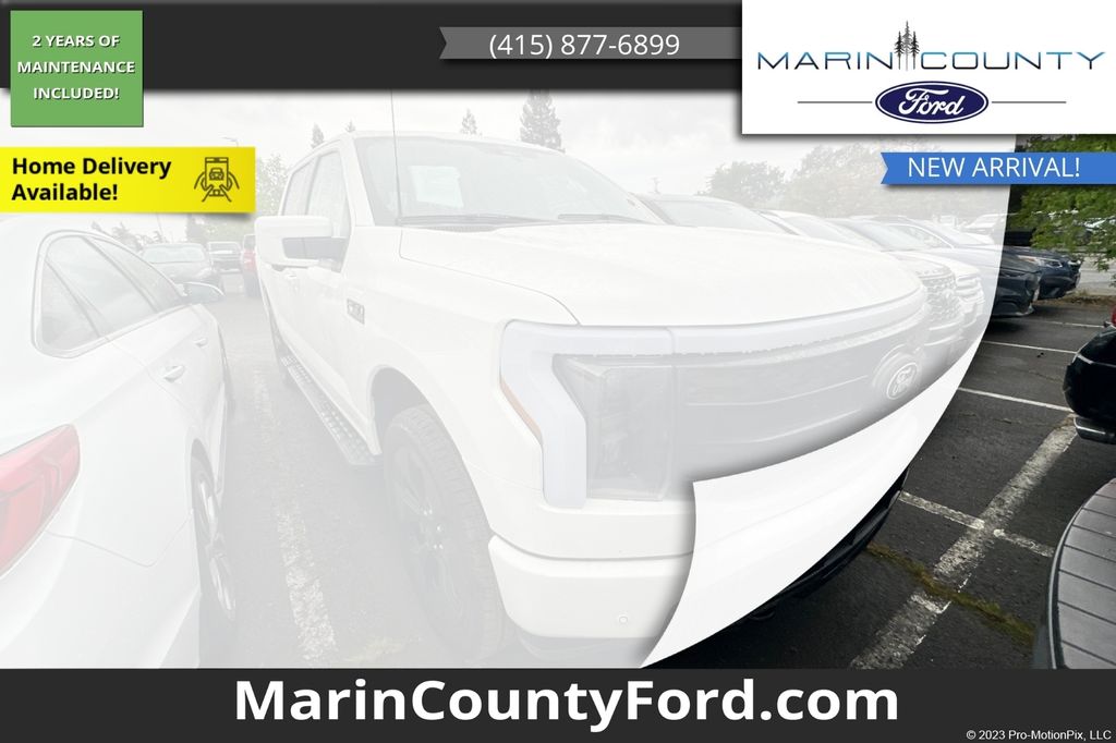 Star White Metallic Tri-Coat 2025 Ford F-150 Lightning Platinum SuperCrew AWD Pickup Truck All-Wheel Drive Automatic