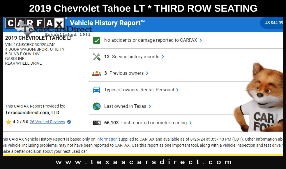 2019 Chevrolet Tahoe LT 10