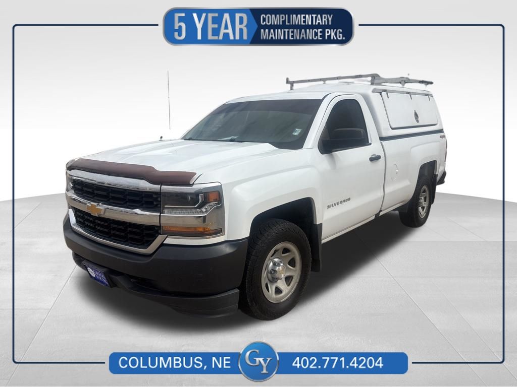 Summit White 2017 Chevrolet Silverado 1500 LS 4WD Pickup Truck Four-Wheel Drive 6-Speed Automatic Overdrive