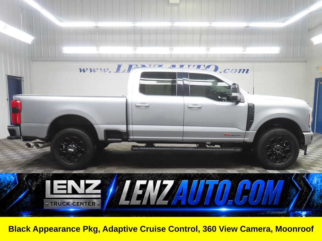 Iconic Silver Metallic 2024 Ford F-250 Super Duty Lariat Crew Cab 4WD Pickup Truck Four-Wheel Drive Automatic