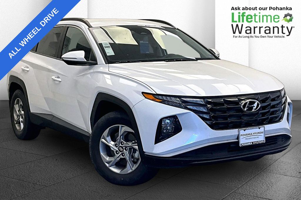 Quartz White 2022 Hyundai Tucson SUV / Crossover All-Wheel Drive Automatic