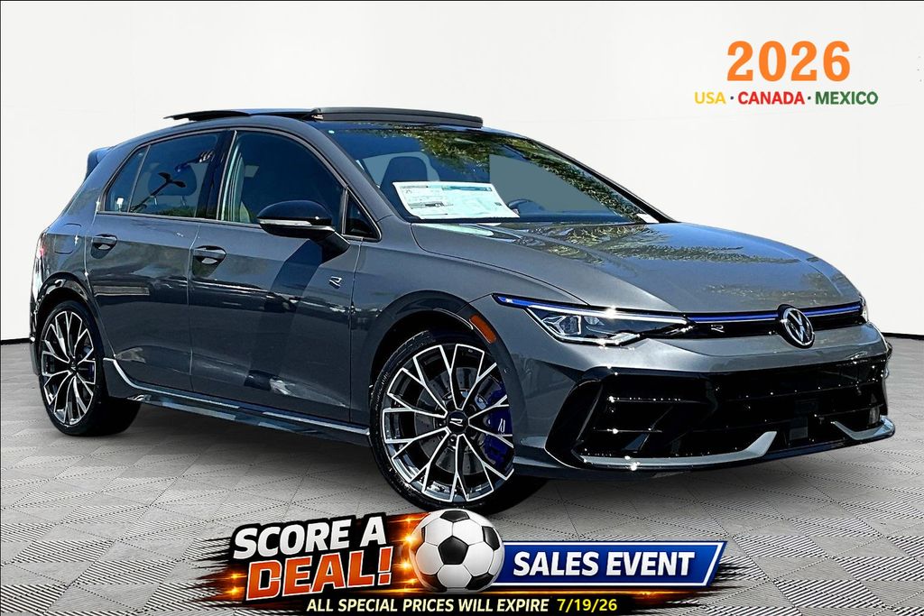 Gray 2026 Volkswagen Golf R Hatchback All-Wheel Drive 7-Speed Dual Clutch