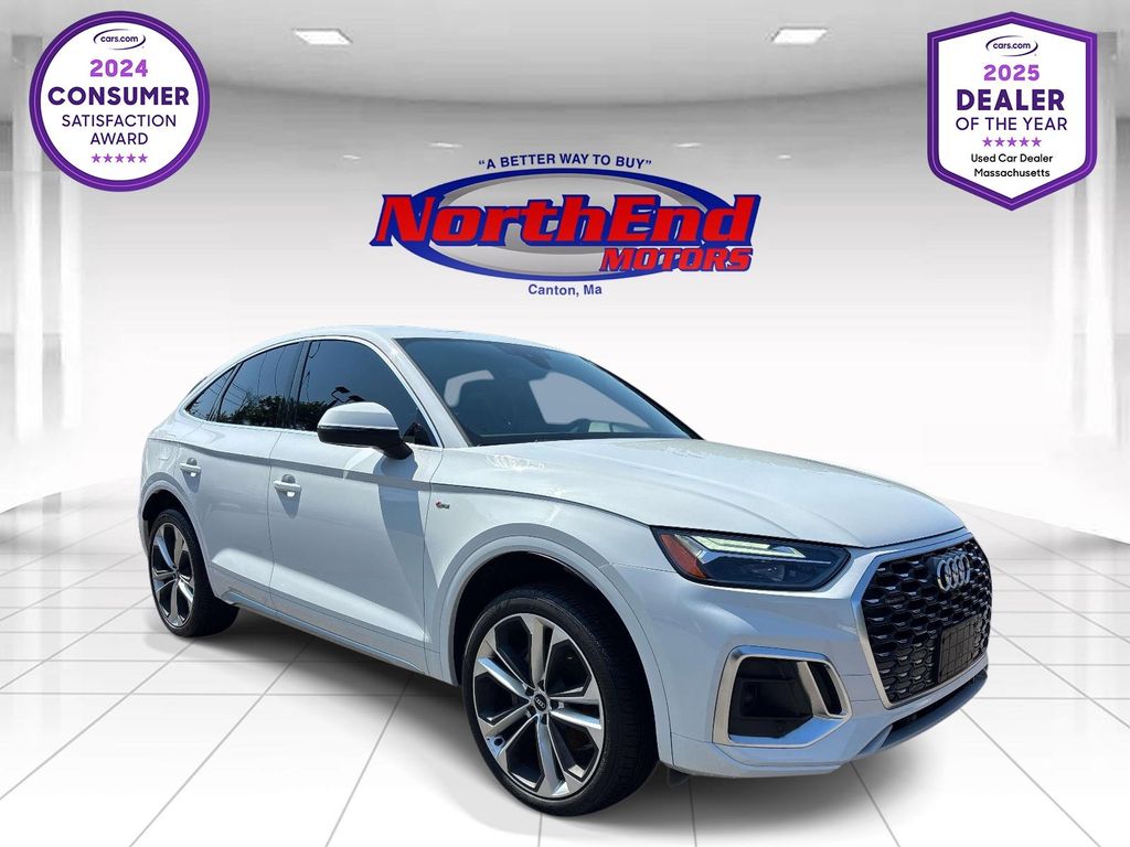 Glacier White 2021 Audi Q5 Sportback Sedan All-Wheel Drive 7-Speed Automatic