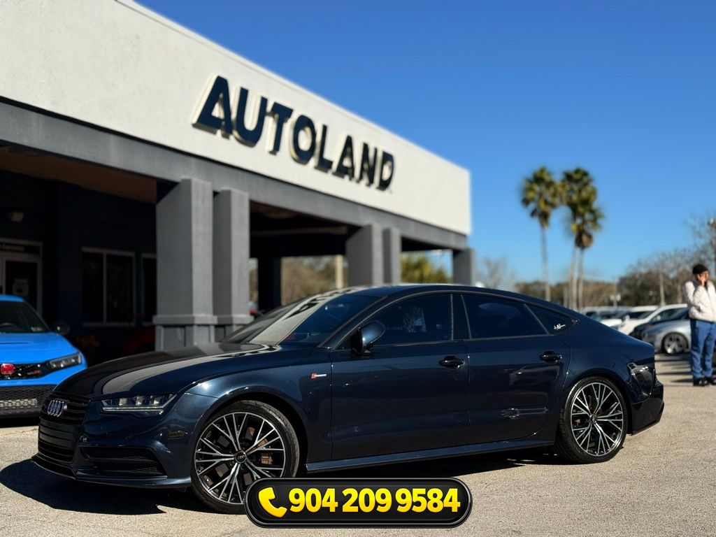 Moonlight Blue Metallic 2017 Audi A7 3.0T quattro Premium Plus AWD Sedan All-Wheel Drive 8-Speed Automatic