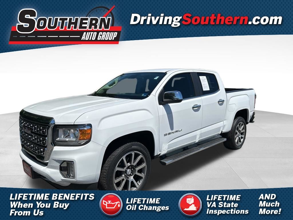 Summit White 2022 GMC Canyon Pickup Truck Four-Wheel Drive 8-Speed Automatic