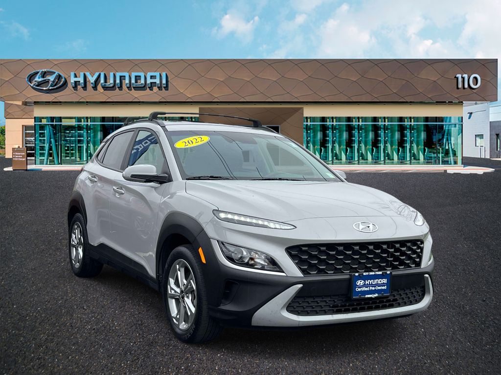 Cyber Silver 2023 Hyundai Kona SEL AWD SUV / Crossover All-Wheel Drive Continuously Variable Transmission