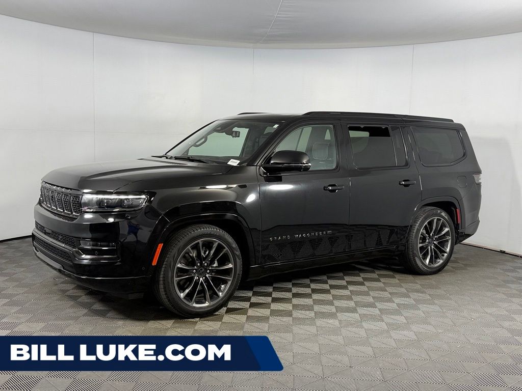 Diamond Black Crystal Pearlcoat 2025 Jeep Grand Wagoneer SUV / Crossover Four-Wheel Drive 8-Speed Automatic