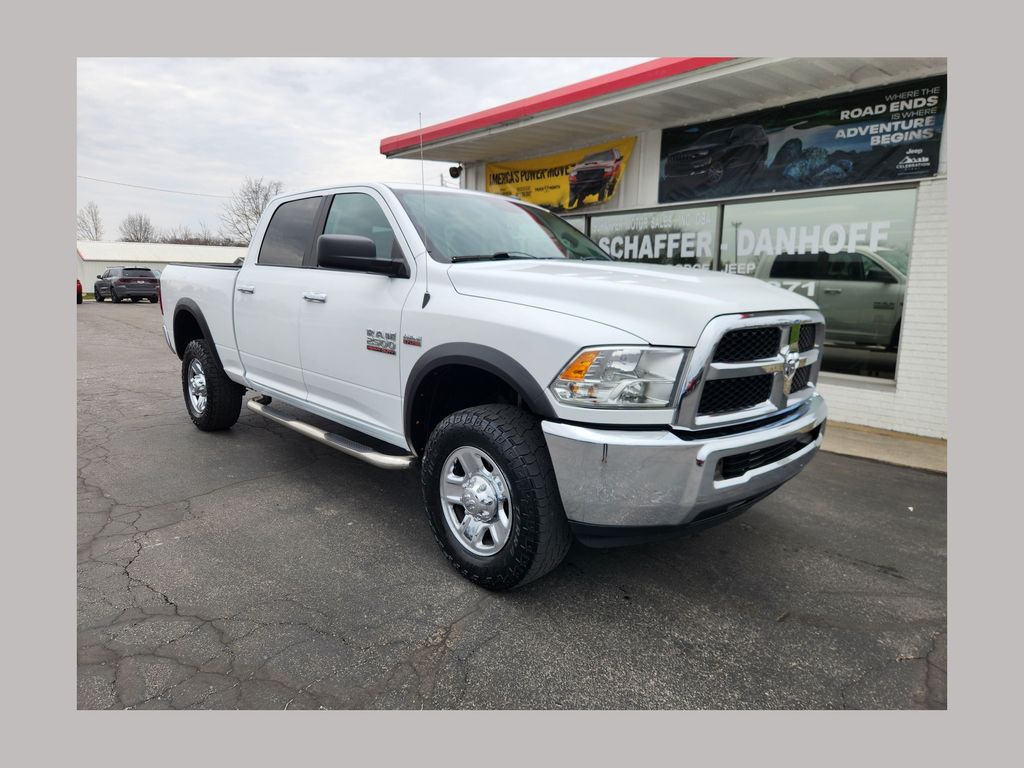 Bright White Clearcoat 2016 RAM 2500 SLT Crew Cab 4WD Pickup Truck Four-Wheel Drive 6-Speed Automatic