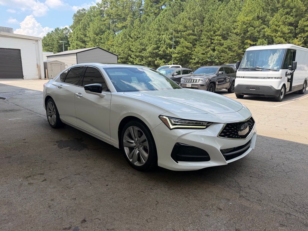 White 2023 Acura TLX Sedan Front-Wheel Drive Automatic