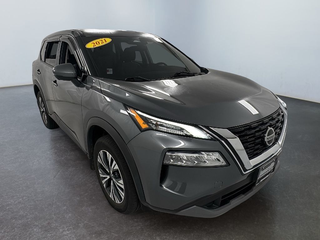 Gray (Gun Metallic) 2021 Nissan Rogue SV AWD SUV / Crossover All-Wheel Drive Continuously Variable Transmission