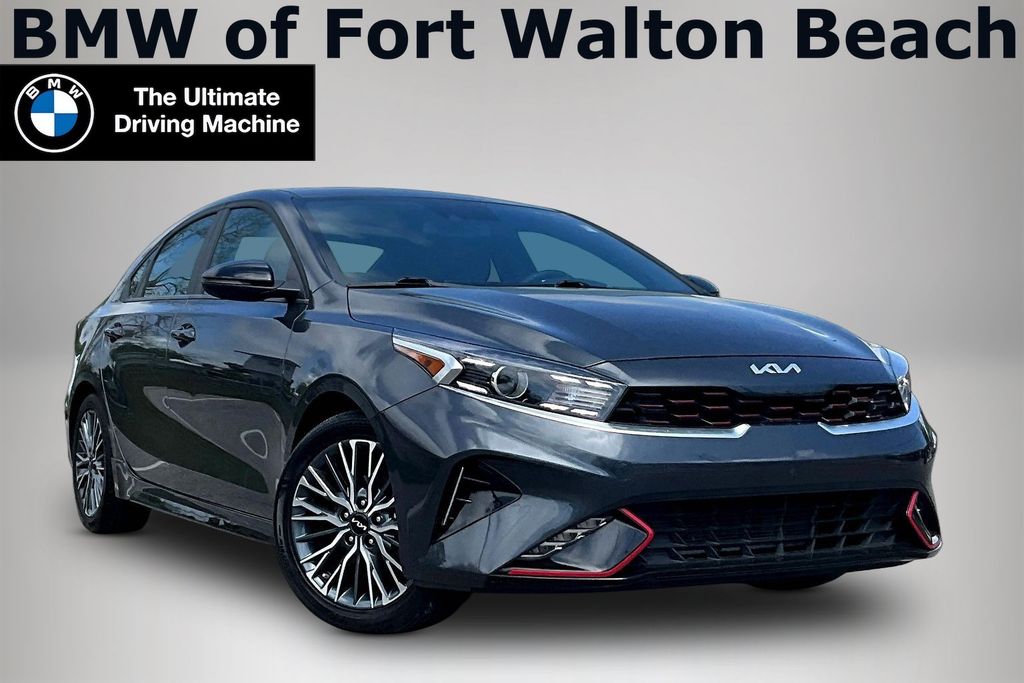 Gravity Gray 2023 Kia Forte GT-Line FWD Sedan Front-Wheel Drive Continuously Variable Transmission