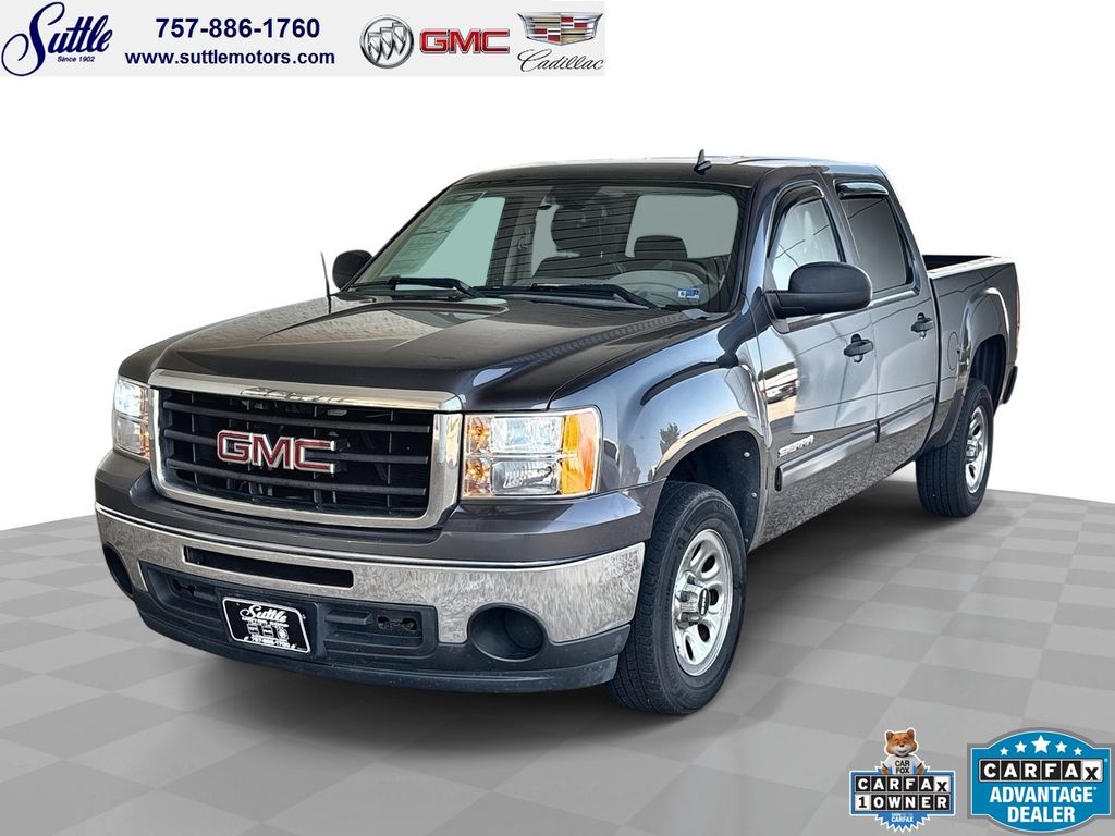 Storm Gray Metallic 2010 GMC Sierra 1500 Pickup Truck 4X2 4-Speed Automatic Overdrive