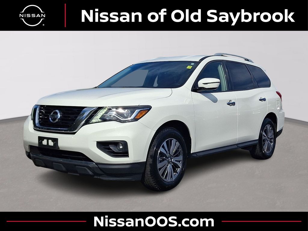 Glacier White (Fleet) 2018 Nissan Pathfinder SUV / Crossover Four-Wheel Drive Continuously Variable Transmission