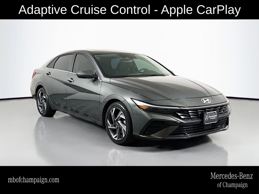 Amazon Gray 2024 Hyundai Elantra Sedan Front-Wheel Drive Continuously Variable Transmission