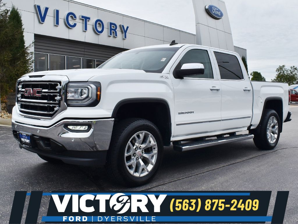 Summit White 2018 GMC Sierra 1500 Pickup Truck Four-Wheel Drive 6-Speed Automatic Overdrive