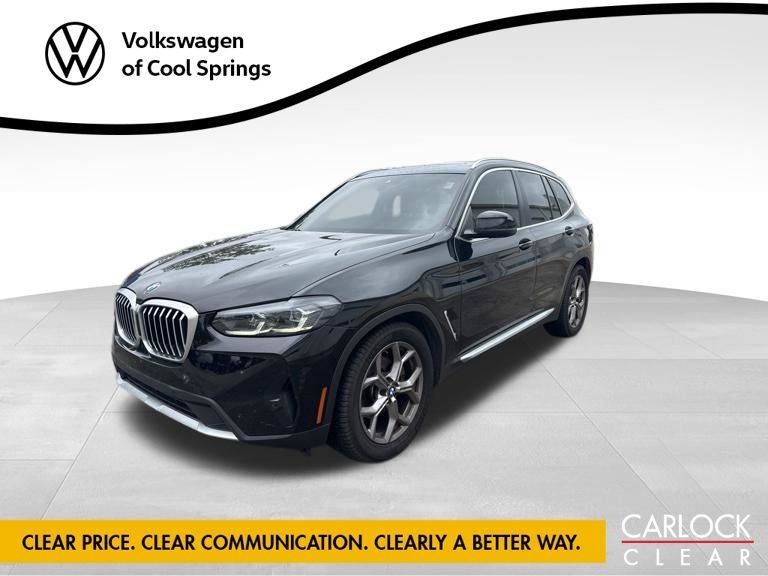 Jet Black 2022 BMW X3 SUV / Crossover Rear-Wheel Drive 8-Speed Automatic