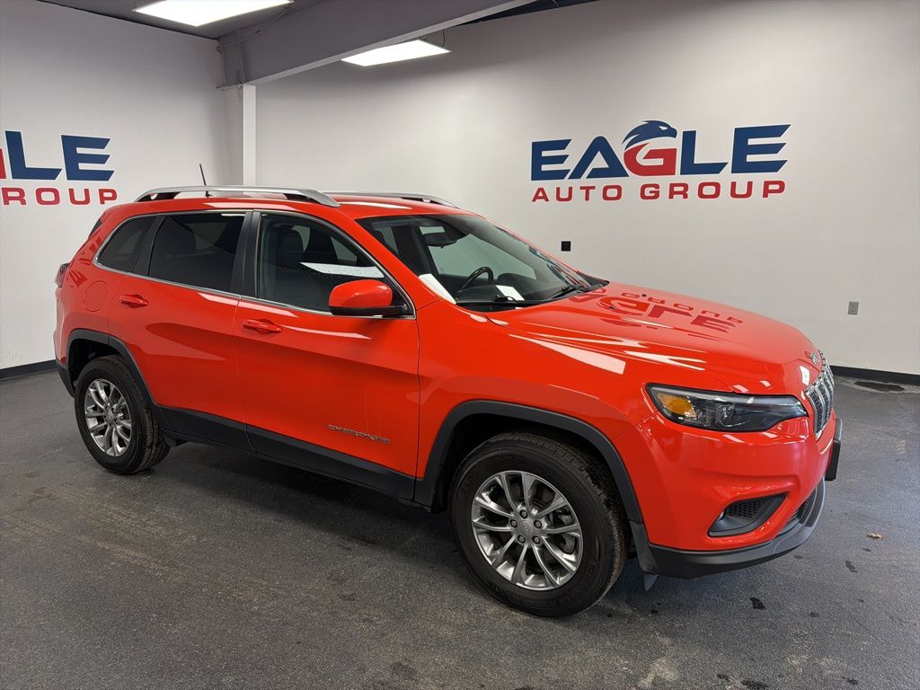 Spitfire Orange Clearcoat 2021 Jeep Cherokee Latitude Lux 4WD SUV / Crossover Four-Wheel Drive 9-Speed Automatic
