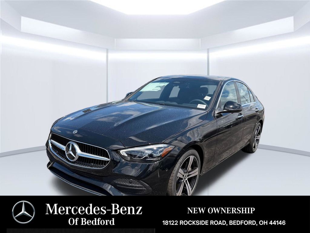Black 2026 Mercedes-Benz C-Class Sedan All-Wheel Drive 9-Speed Automatic