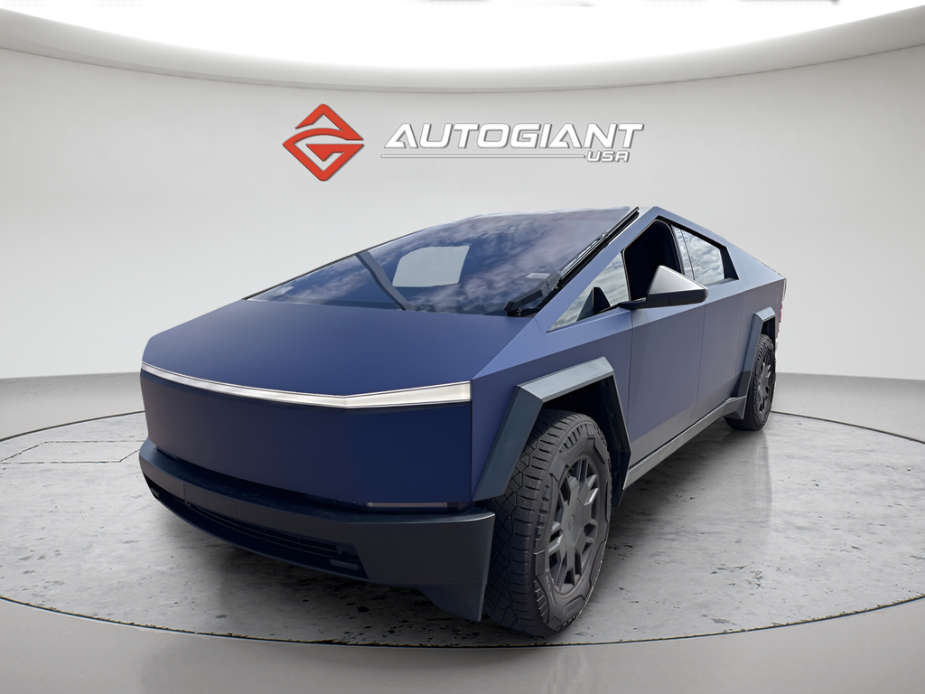 Blue 2024 Tesla Cybertruck Pickup Truck All-Wheel Drive 1-Speed Automatic