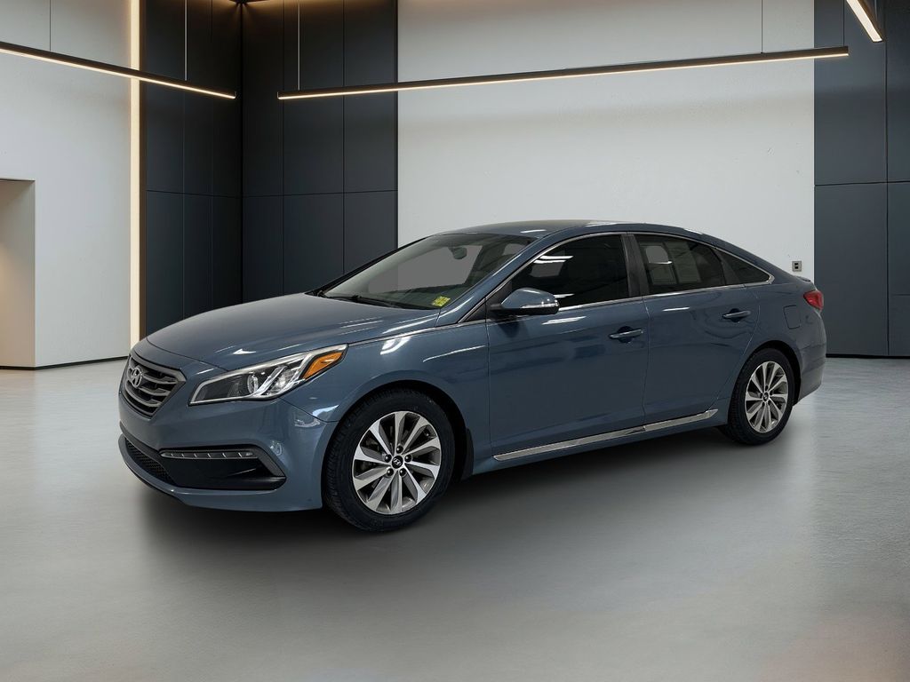 Nouveau Blue 2015 Hyundai Sonata Sport FWD Sedan Front-Wheel Drive 6-Speed Automatic