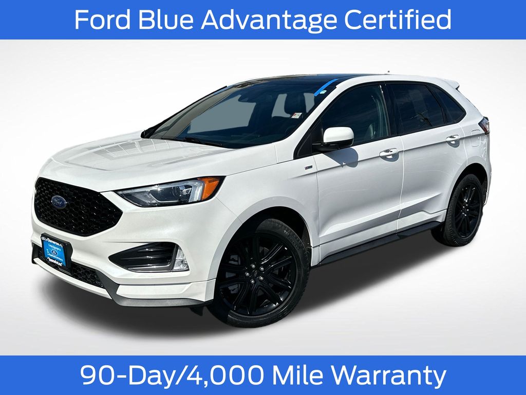 White Metallic 2023 Ford Edge SUV / Crossover All-Wheel Drive 8-Speed Automatic