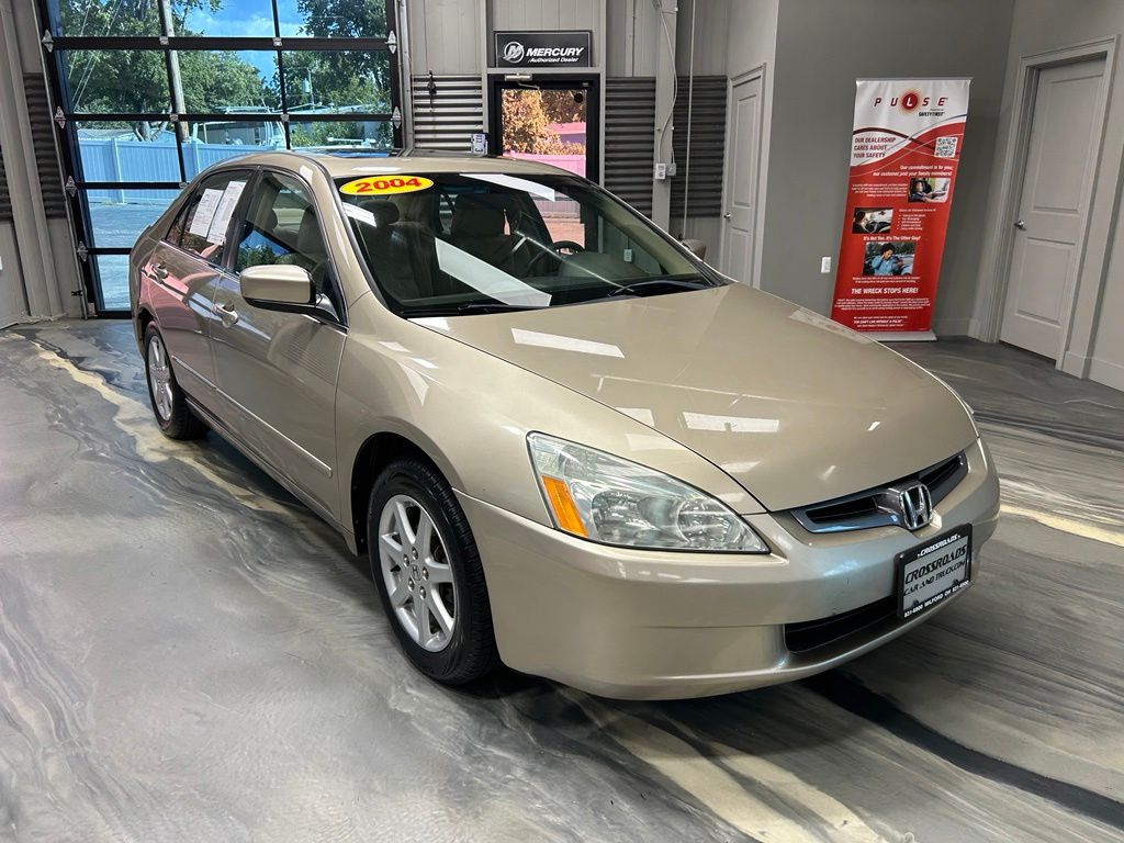 Desert Mist Metallic 2004 Honda Accord Sedan Front-Wheel Drive 5-Speed Automatic Overdrive