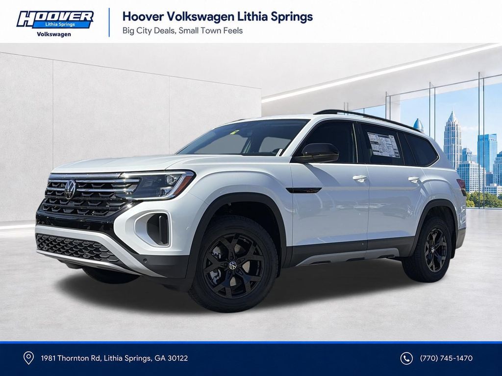 Opal White Pearl 2026 Volkswagen Atlas SUV / Crossover All-Wheel Drive 8-Speed Automatic