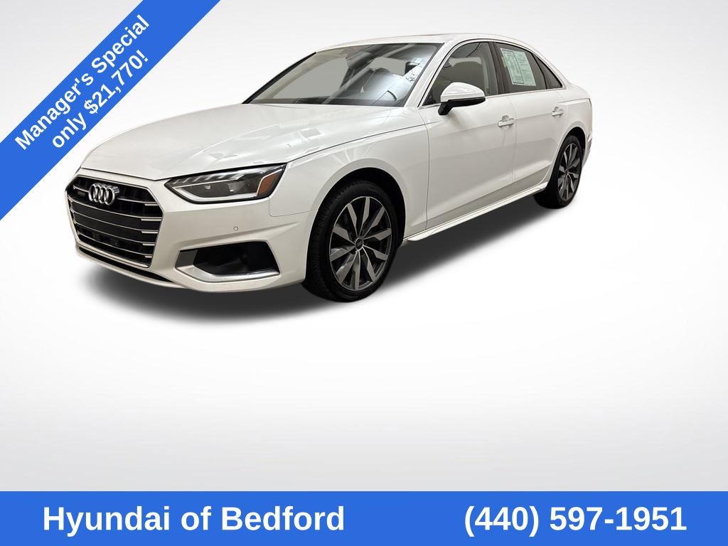 Ibis White 2022 Audi A4 quattro Premium Plus 40 TFSI AWD Sedan All-Wheel Drive 7-Speed Automatic
