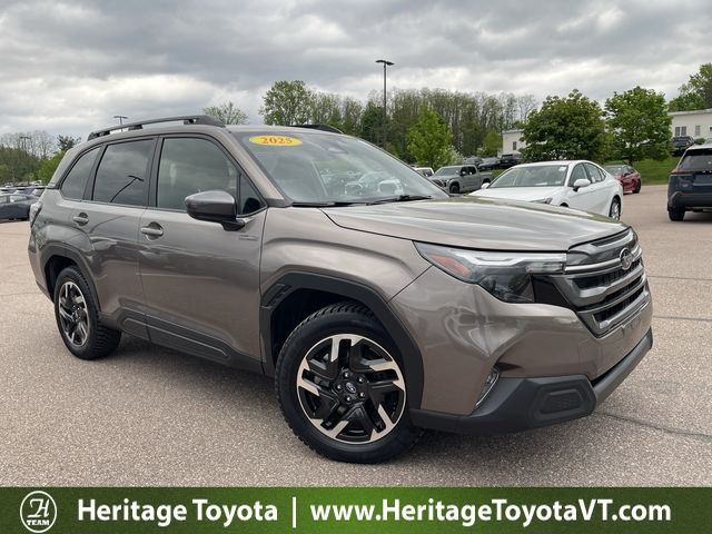 Gray 2025 Subaru Forester Hybrid Premium AWD SUV / Crossover All-Wheel Drive Continuously Variable Transmission
