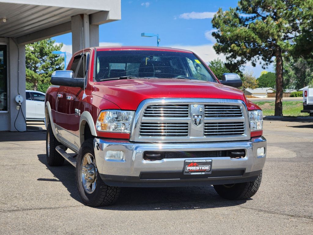 Inferno Red Crystal Pearlcoat 2010 Dodge RAM 3500 Pickup Truck Four-Wheel Drive 6-Speed Automatic