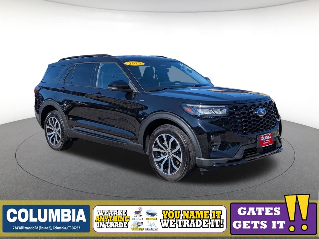 Agate Black Metallic 2025 Ford Explorer SUV / Crossover All-Wheel Drive Automatic