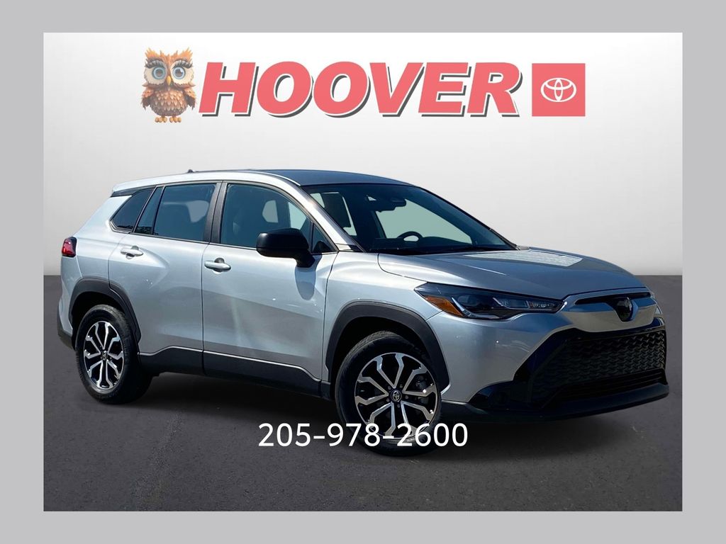 Sonic Silver 2025 Toyota Corolla Cross Hybrid SUV / Crossover All-Wheel Drive Continuously Variable Transmission