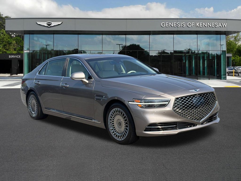Gold Coast Silver 2022 Genesis G90 Sedan Rear-Wheel Drive 8-Speed Automatic