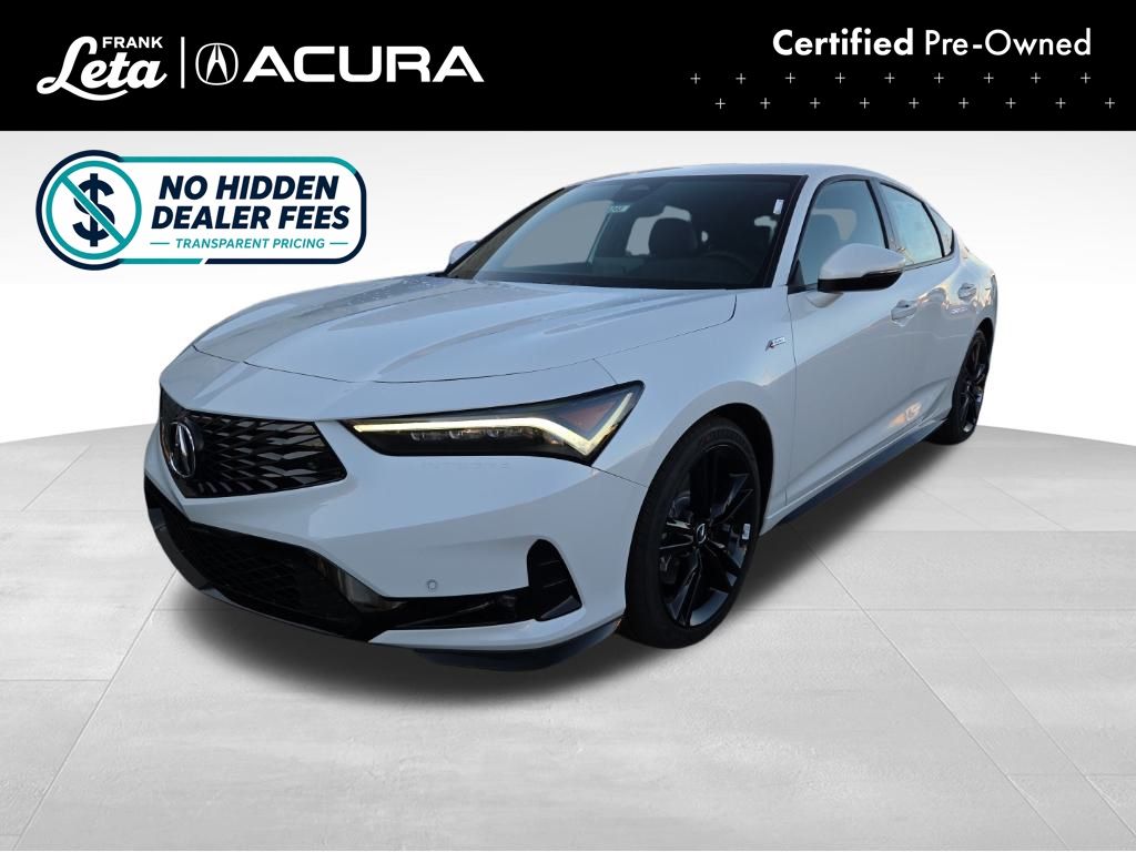 Platinum White Pearl 2026 Acura Integra Sedan Front-Wheel Drive Continuously Variable Transmission