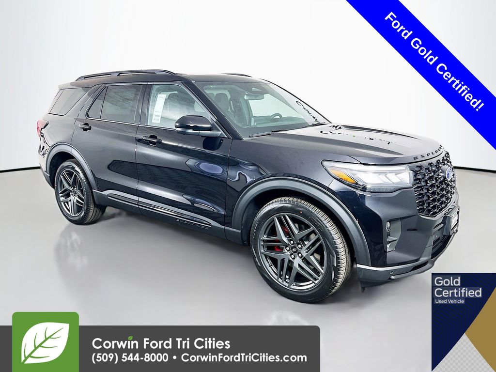 Black Metallic 2025 Ford Explorer ST AWD SUV / Crossover All-Wheel Drive Automatic