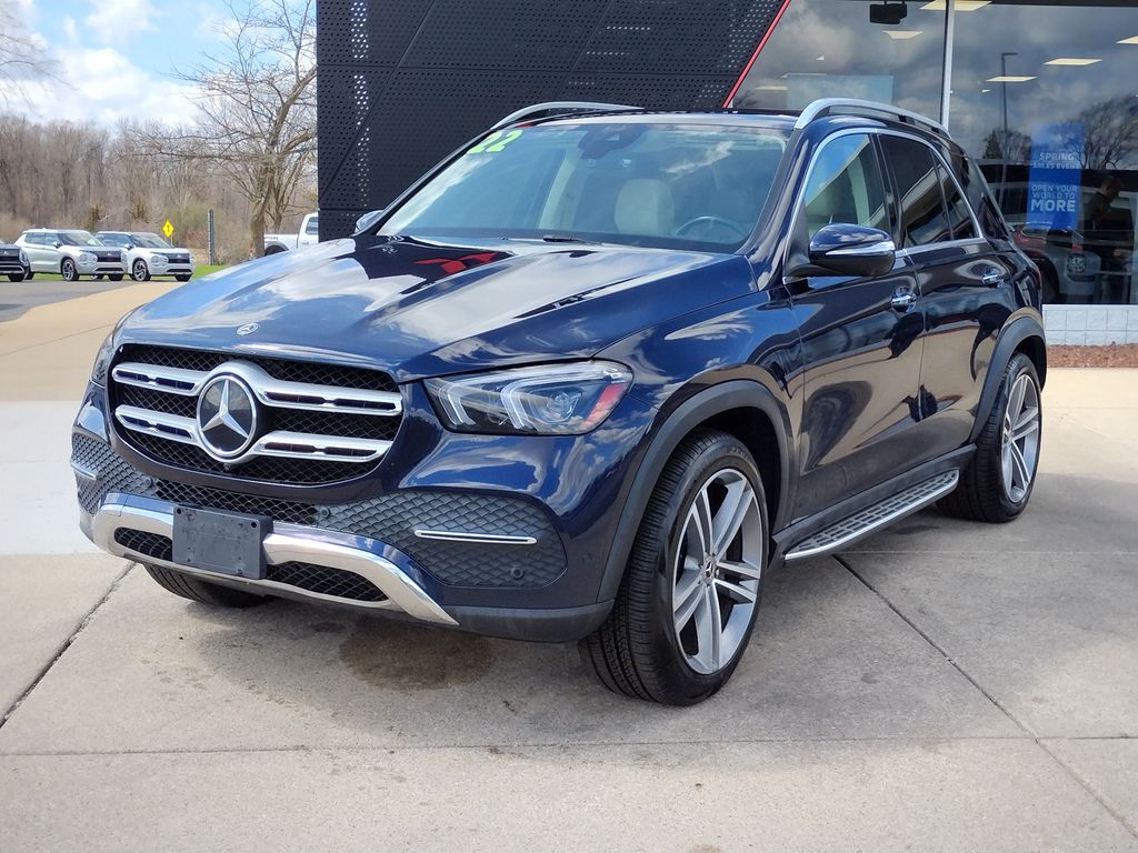 Brilliant Blue Metallic 2022 Mercedes-Benz GLE 350 4MATIC SUV / Crossover All-Wheel Drive 9-Speed Automatic