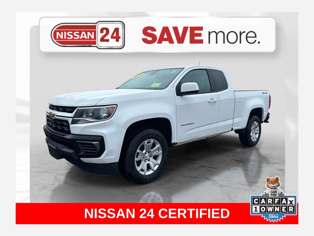 Summit White 2021 Chevrolet Colorado Pickup Truck Four-Wheel Drive 6-Speed Automatic