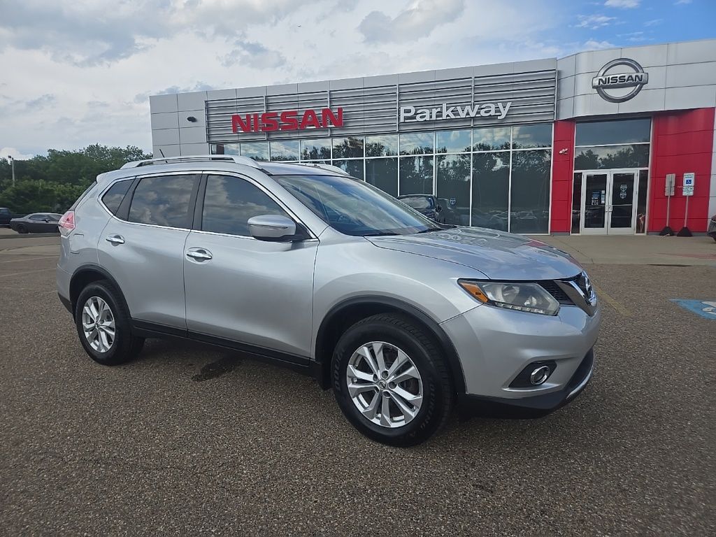 Brilliant Silver 2015 Nissan Rogue SUV / Crossover All-Wheel Drive Continuously Variable Transmission