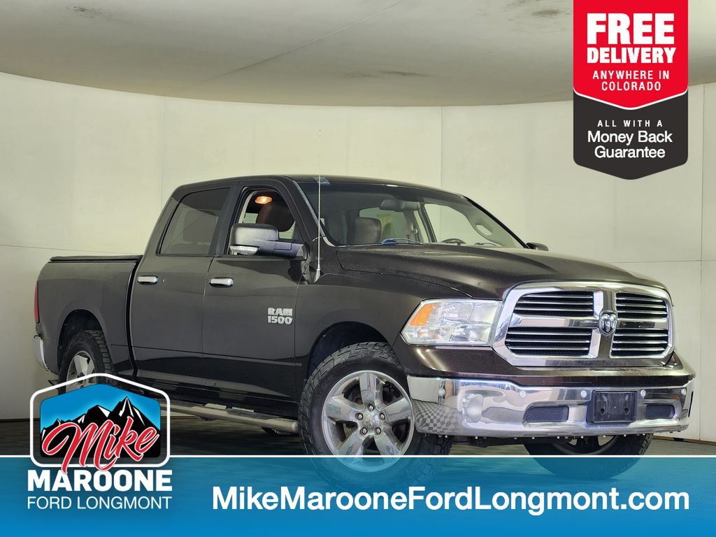 Luxury Brown Pearlcoat 2017 RAM 1500 Big Horn Crew Cab 4WD Pickup Truck Four-Wheel Drive 8-Speed Automatic