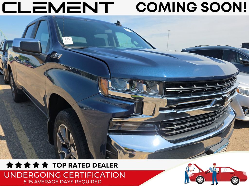 Northsky Blue Metallic 2021 Chevrolet Silverado 1500 Pickup Truck Four-Wheel Drive 8-Speed Automatic